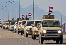 قافلة عسكرية تابعة لألوية العمالقة الجنوبية في اليمن