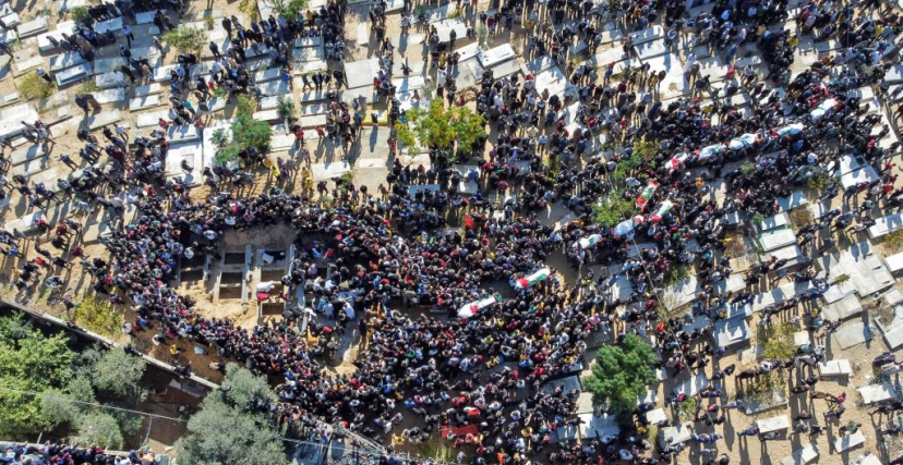 حريق جباليا
